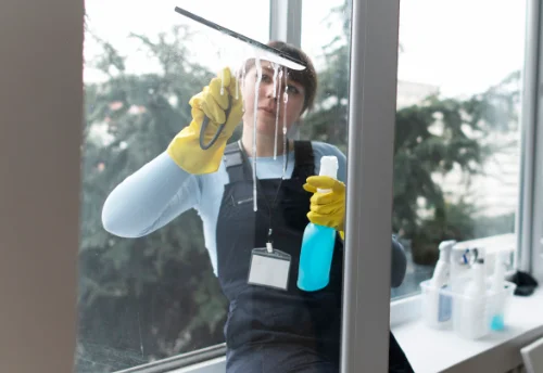 Nettoyage de vitres intérieures et extérieures à la Trinité